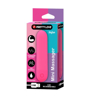 Виброкуля Pretty Love Stefan красная, 8 х 1.8 см - No Taboo