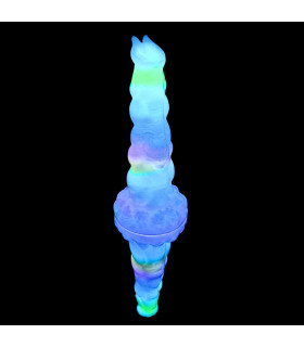 Вибратор люминесцентный с пультом UNIVIBE Unicorn, разноцветный, 25 х 5.7 см - No Taboo