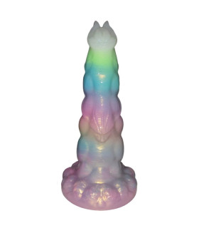 Вибратор люминесцентный с пультом UNIVIBE Unicorn, разноцветный, 25 х 5.7 см - No Taboo