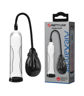 Вакуумная помпа Pretty Love Alexander механическая, прозрачная, 24.5 х 7.3 см - No Taboo