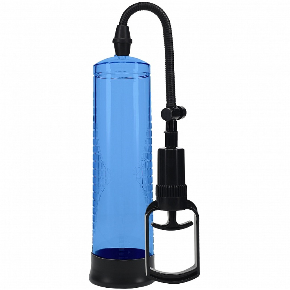 Вакуумна помпа механічна Pumped з пістолетом, блакитна, 20 х 6.5 см (338119), zoom