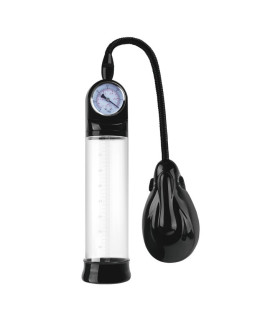 Вакуумная помпа автоматическая Pretty Love Alexander с манометром, прозрачная, 29 х 7 см - No Taboo