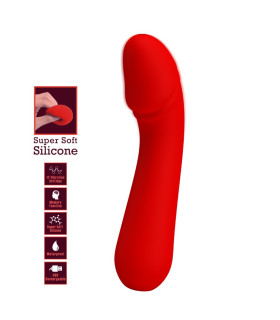 Вібратор для точки G Pretty Love гнучкий, червоний, 15 х 3.5 см - No Taboo