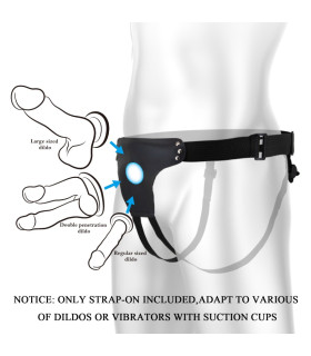 Трусики для страпона Pretty Love регулируемые, чёрные, 80-118 см - No Taboo