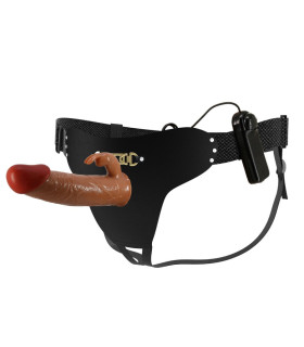 Вибрострапон полый Pretty Love Mavis с пультом, тёмно-бежевый, 19 х 4.6 см - No Taboo