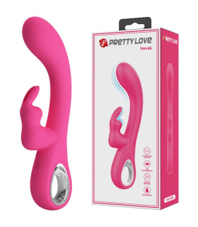 Вибратор-кролик Pretty Love Novak, розовый, 19.8 х 3.4 см - No Taboo