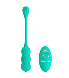 Виброяйцо Pretty Love Leshy с пультом, зеленое, 18.6 х 2.8 см - No Taboo