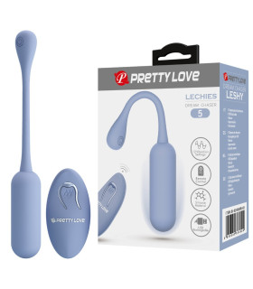 Виброяйцо Pretty Love Lechies с пультом, голубое, 18.6 х 2.8 см - No Taboo