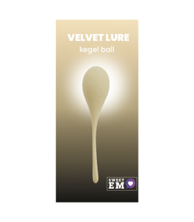 Тренажер Кегеля Sweet Em Kegel Ball с хвостиком, бежевый, 50 г, 14 х 3.3 см - No Taboo