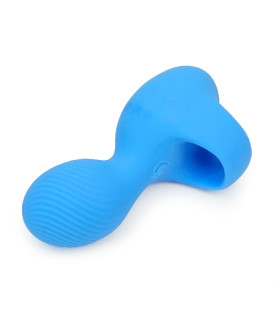 Вибратор на палец Sweet Em Bean голубой, 6.6 х 4.8 см - No Taboo