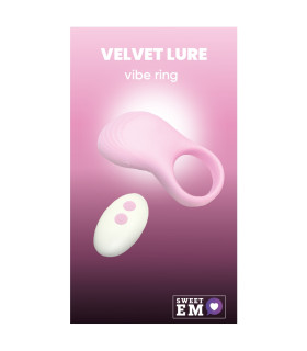 Эрекционное виброкольцо Sweet Em Vibe Ring с пультом, розовое, 8.5 х 4.5 см - No Taboo