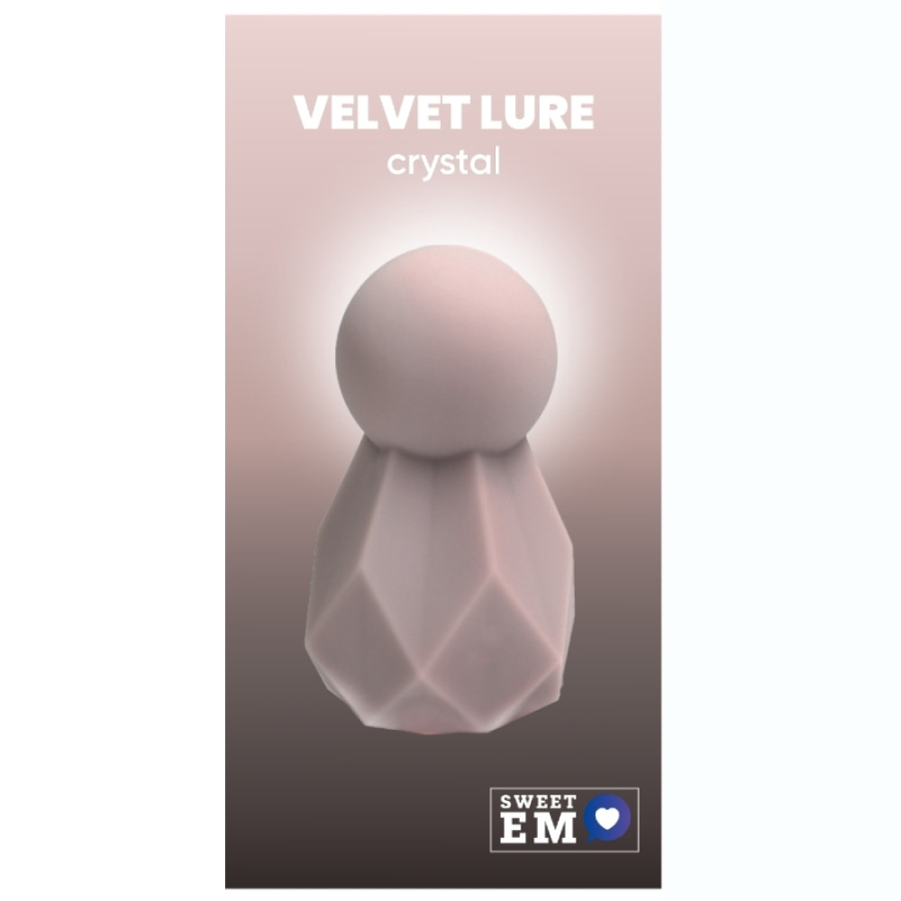 Минивибратор Sweet Em Crystal в форме кристалла, фиолетовый, 8 х 4.8 см (338139), zoom