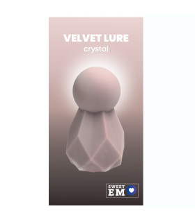 Минивибратор Sweet Em Crystal в форме кристалла, фиолетовый, 8 х 4.8 см - No Taboo