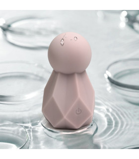 Минивибратор Sweet Em Crystal в форме кристалла, фиолетовый, 8 х 4.8 см - No Taboo