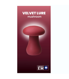 Вибратор Sweet Em Mushroom Mushroom в форме гриба, бордовый, 7.7 х 6 см - No Taboo