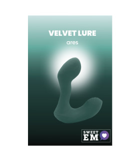 Вибромассажер простаты Sweet Em Ares с пультом, изумрудный, 12.2 х 3 см - No Taboo