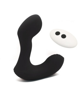 Вибромассажер простаты Sweet Em Ares с пультом, черный, 12.2 х 3 см - No Taboo