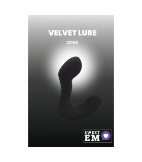 Вибромассажер простаты Sweet Em Ares с пультом, черный, 12.2 х 3 см - No Taboo