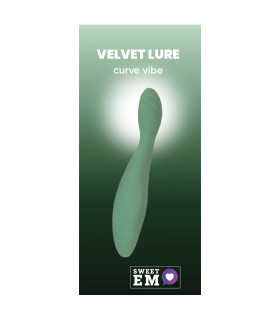 Вібратор Sweet Em Curve Vibe для точки G, зелений, 18.8 х 3.2 см - No Taboo