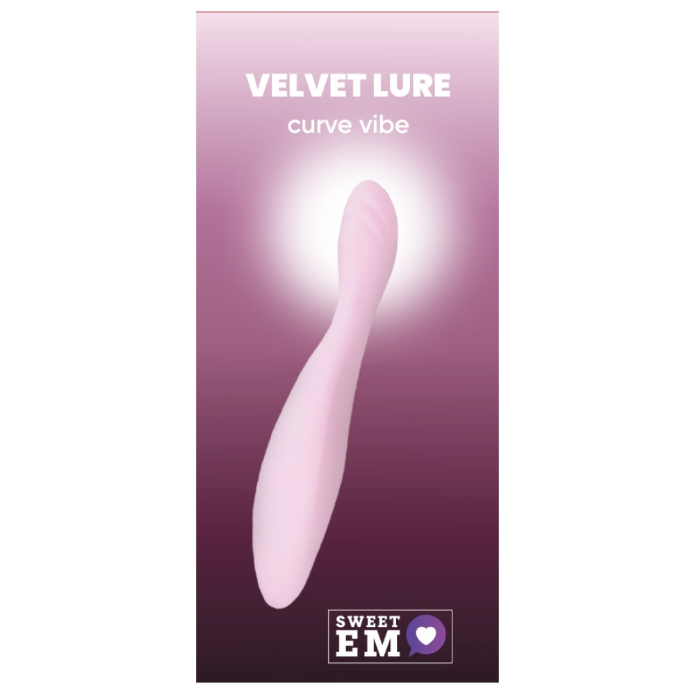 Вібратор Sweet Em Curve Vibe для точки G, рожевий, 18.8 х 3.2 см (338155), zoom