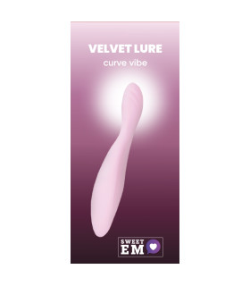 Вібратор Sweet Em Curve Vibe для точки G, рожевий, 18.8 х 3.2 см - No Taboo
