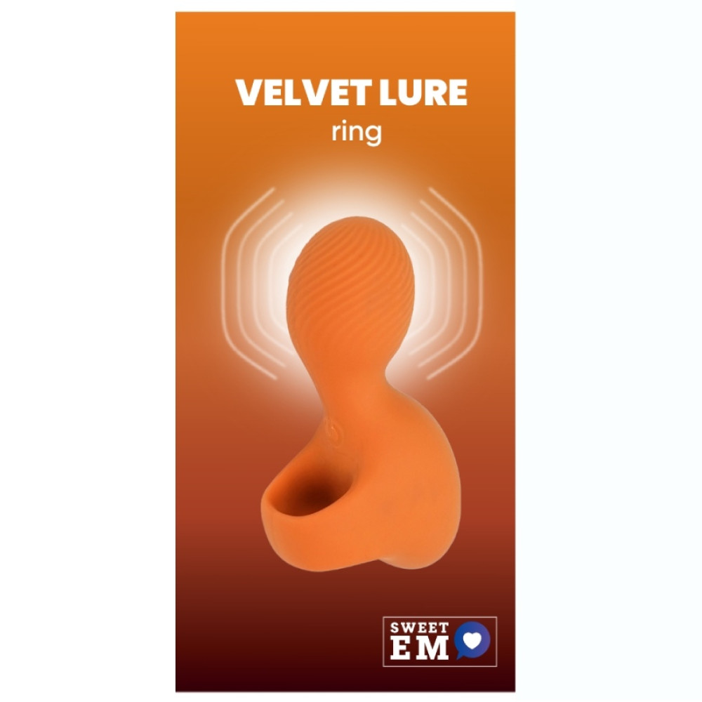 Вибратор на палец Sweet Em Ring оранжевый, 8.6 х 3.3 см (338158), zoom