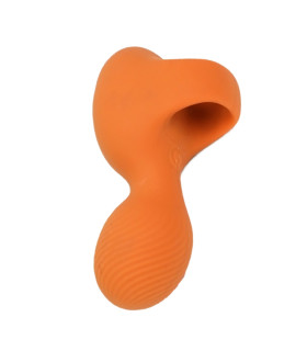 Вибратор на палец Sweet Em Ring оранжевый, 8.6 х 3.3 см - No Taboo