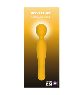 Вибратор-микрофон Sweet Em Soft Touch Wand, желтый, 22.2 х 4.5 см - No Taboo