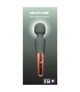 Вибратор-микрофон Sweet Em Vibe Rhythm Wand, зеленый с золотой ручкой, 20 х 4.3 см - No Taboo