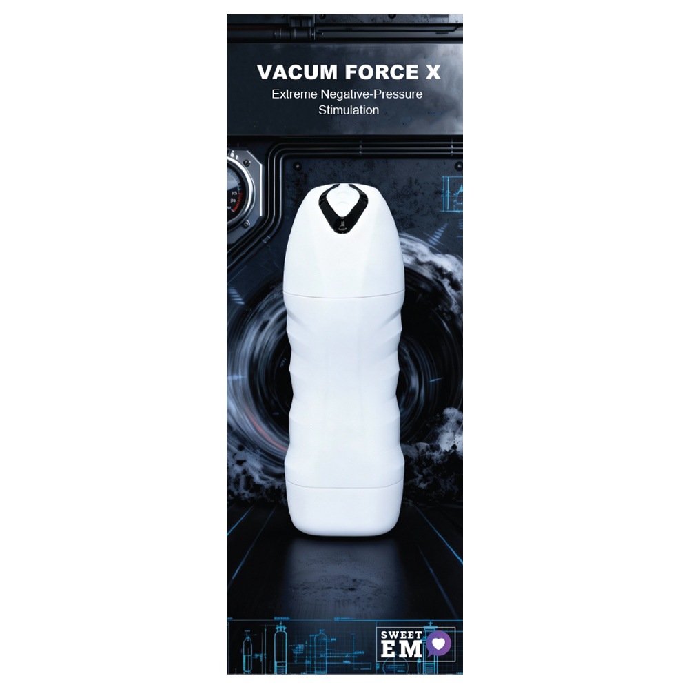 Мастурбатор у колбі Sweet Em з вібрацією та всмоктуванням, білий, 21.5 х 8.4 см (214107), zoom