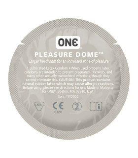 Набор презервативов One Pleasure Dome латексные, с расширенной головкой, 5 шт - No Taboo