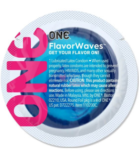 Набор презервативов One Pleasure Flavor Waves латексные, оральные, 5 шт - No Taboo