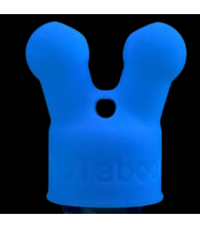 Насадка для попперса NO TABOO люминесцентная, без клапана, синяя, размер M - No Taboo