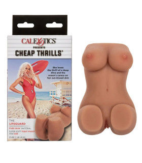 Мастурбатор мини-торс CalExotics Cheap Thrills, 2 отверстия, бежевый - No Taboo