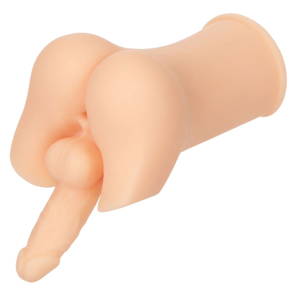 Мастурбатор-анус CalExotics Cheap Thrills с фаллоимитатором, бежевый, 19.8 × 9 см (341745), zoom