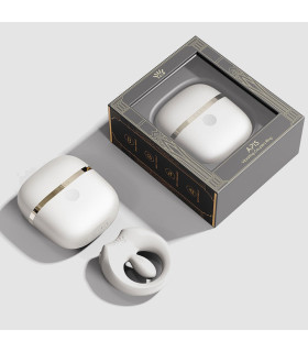 Эрекционное виброкольцо Zalo Apis в кейсе, с приложением, белое, 6.3 × 3.2 см - No Taboo