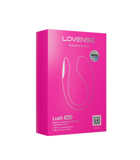 Виброяйцо Lovense Lush Mini с приложением, розовое, 9.6 × 3.1 см - No Taboo