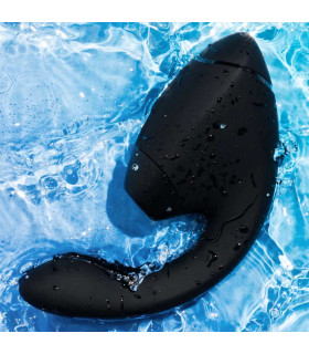 Вакуумный стимулятор Womanizer Next Duo с вибрацией, черный, 19,3 х 5,6 см - No Taboo