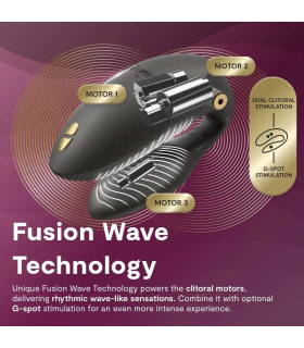 Вибратор для пар We-Vibe Chorus Pro с пультом и приложением, черный, 8 см - No Taboo