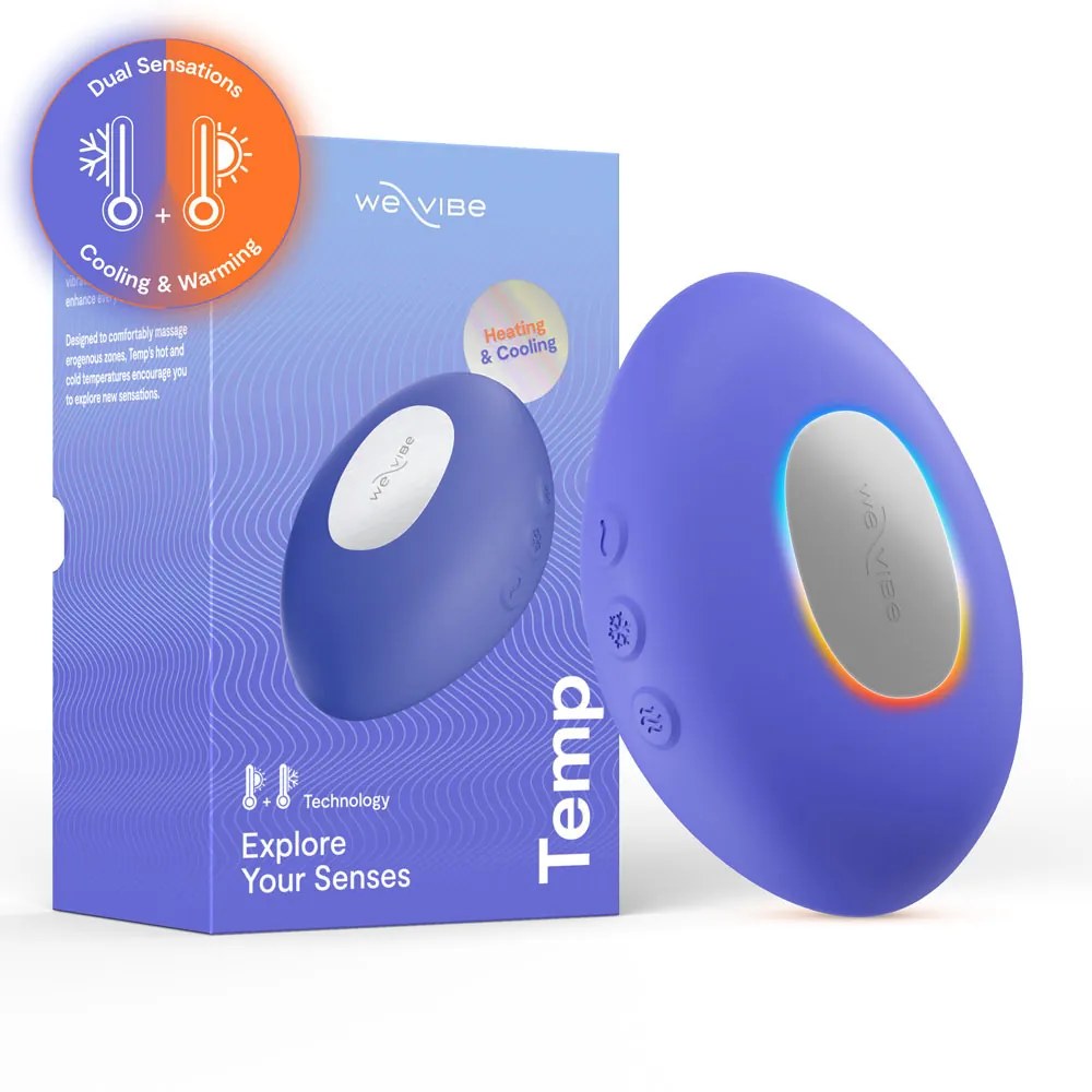 Вибратор для клитора We-Vibe Temp с функцией нагрева и охлаждения, синий, 9.7 см (341793), zoom