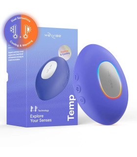 Вибратор для клитора We-Vibe Temp с функцией нагрева и охлаждения, синий, 9.7 см - No Taboo