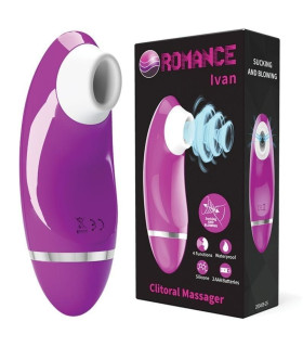 Вакуумный стимулятор клитора Baile Ivan фиолетовый, 12.8 х 4.7 см - No Taboo