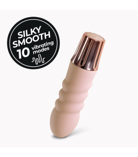 Минивибратор Crushious Mellow Bubbles 10 режимов вибрации, розовый, 11 х 2.8 см - No Taboo