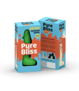 Свеча в форме пениса Pure Bliss MINI, зеленая, 15 × 3.4 см - No Taboo