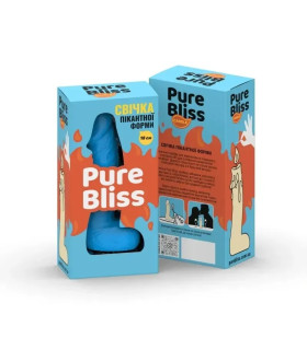 Свеча в форме пениса Pure Bliss BIG, голубая, 18 х 4.2 см - No Taboo