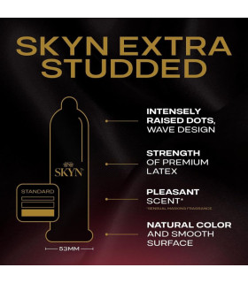 Презервативы SKYN Extra Studded безлатексные, 5 шт - No Taboo
