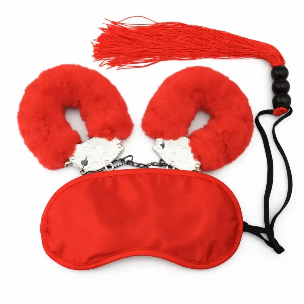 Набор БДСМ IDEA SM красный, 3 предмета (341410), zoom