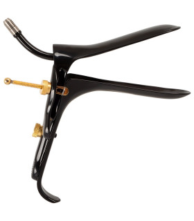 Спекулум Fetish Collection с трубкой для воздуха и жидкости, черный - No Taboo