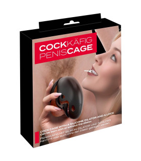 Мужской пояс верности You2Toys с 3 эрекционными кольцами и уретральным катетером, черный - No Taboo