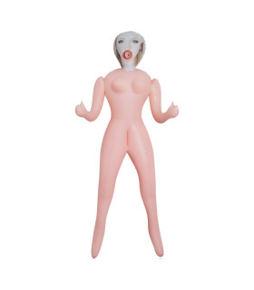 Секс-кукла Crushious Cristina с 3 отверстиями, бежевая, 155 см - No Taboo